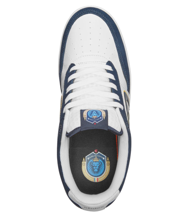 ETNIES MENS THE AURELIEN SHOES WHITE/NAVY/GOLD