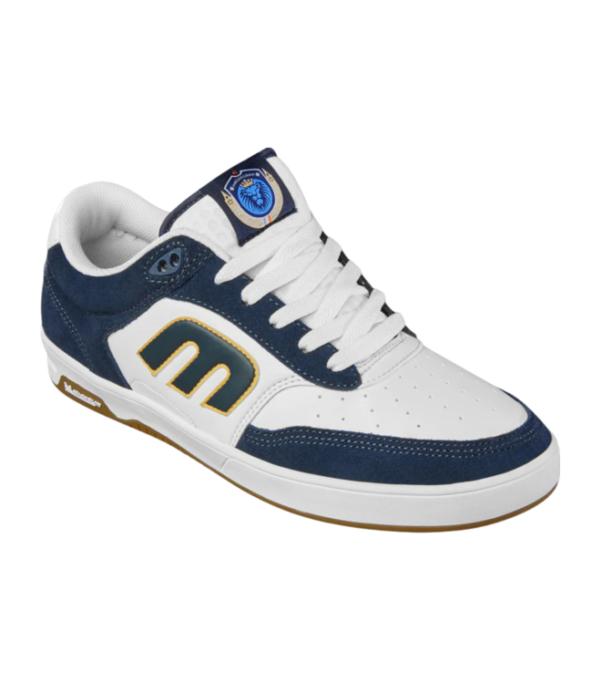 ETNIES MENS THE AURELIEN SHOES WHITE/NAVY/GOLD