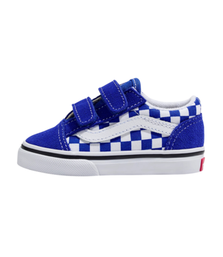 VANS VANS TODDLERS OLD SKOOL SHOES SURF THE WEB CHECKERBOARD