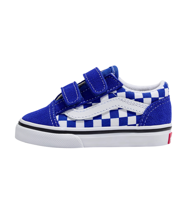 VANS TODDLERS OLD SKOOL SHOES SURF THE WEB CHECKERBOARD
