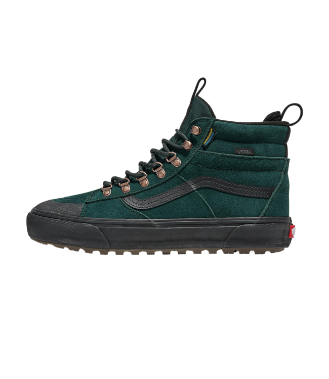 VANS WOMENS MTE SK8-HI WATERPROOF SHOES SCARAB/BLACK