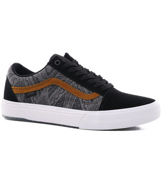 VANS VANS SHOES BMX OLD SKOOL COURAGE ADAMS BLACK/GOLDEN BROWN