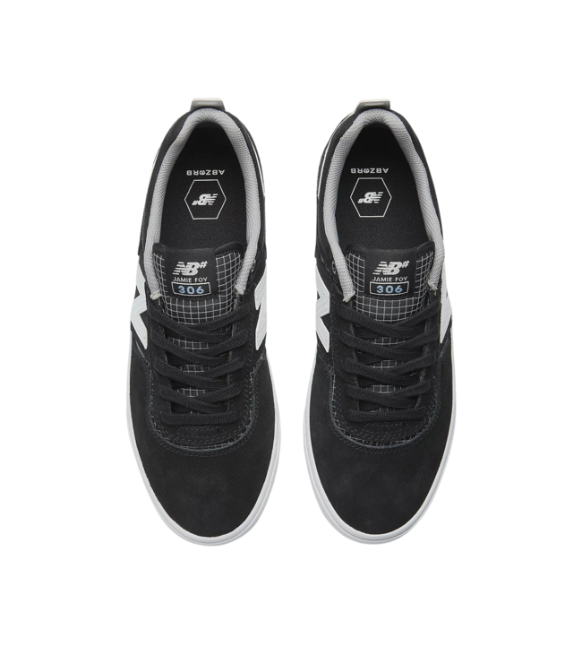 NEW BALANCE WOMENS NUMERIC 306 JAMIE FOY SHOE BLACK/WHITE
