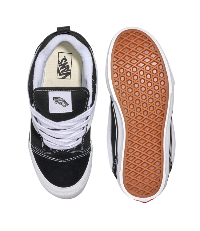 VANS KIDS KNU SKOOL SHOES BLACK/TRUE WHITE