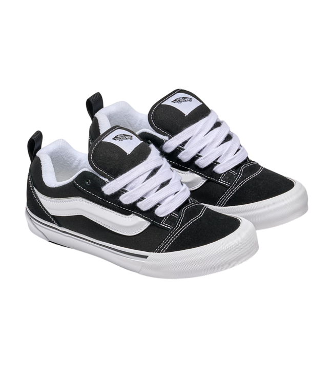 VANS KIDS KNU SKOOL SHOES BLACK/TRUE WHITE