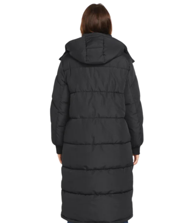 VOLCOM WOMENS ALL DAY LONG PUFF JACKET BLACK 2024