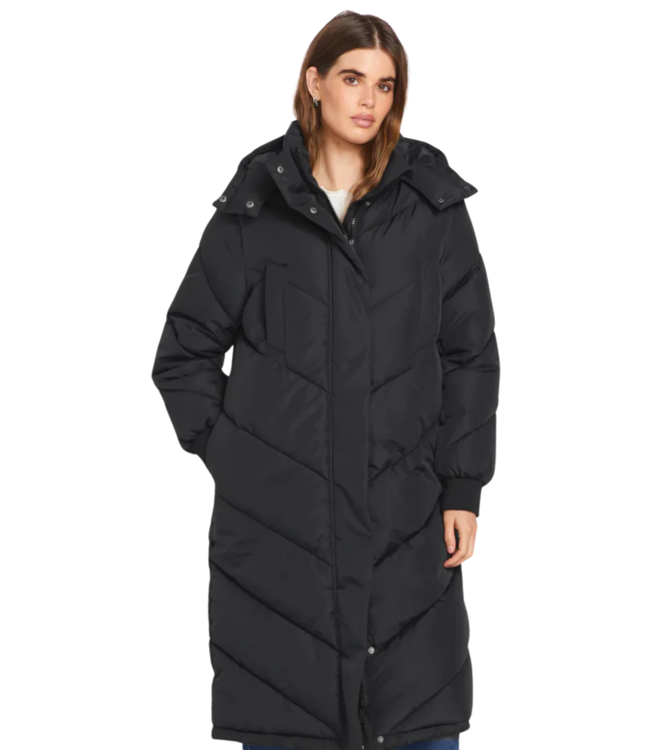 VOLCOM WOMENS ALL DAY LONG PUFF JACKET BLACK 2024