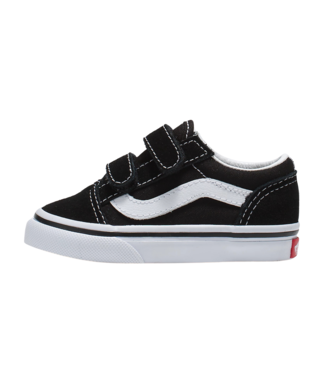 VANS VANS TODDLER OLD SKOOL SHOES BLACK/TRUE WHITE