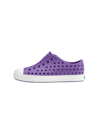 NATIVE NATIVE CHILD JEFFERSON SHOE STARFISH PURPLE/SHELL WHITE