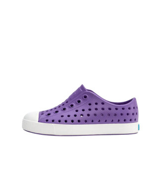 NATIVE NATIVE CHILD JEFFERSON SHOE STARFISH PURPLE/SHELL WHITE