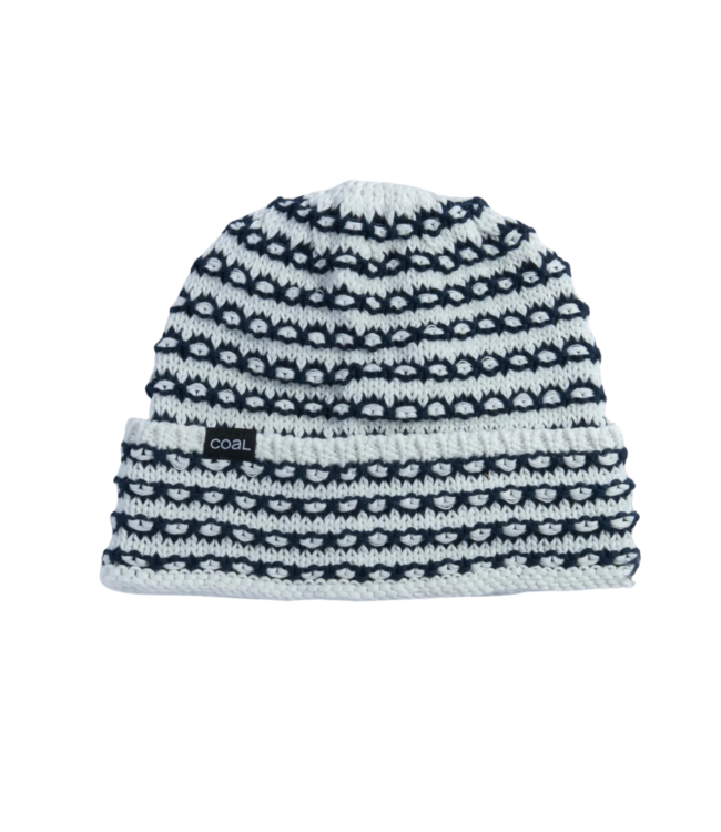 COAL STRIA BEANIE OFF WHITE / NAVY 2025