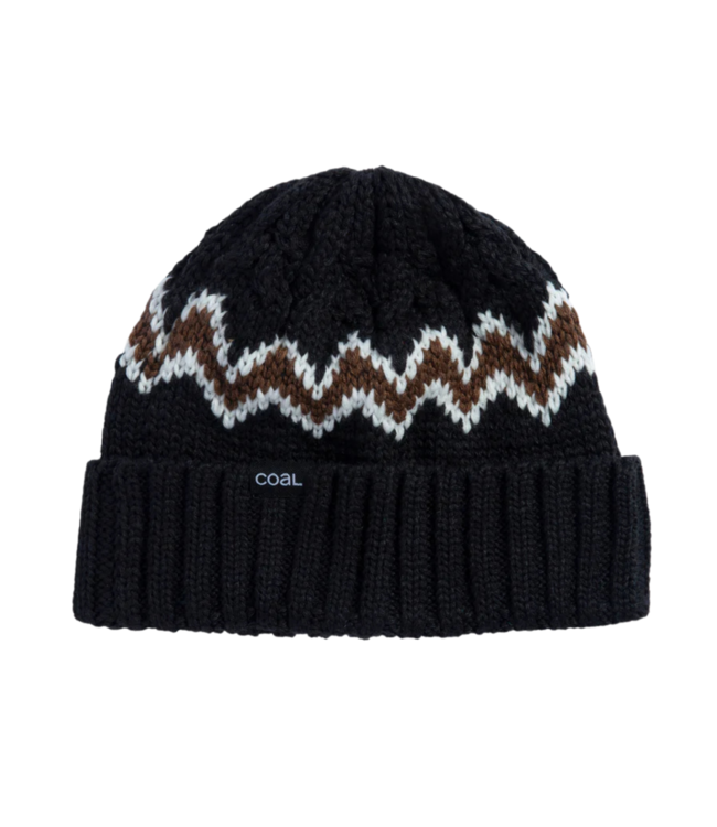 COAL MEADOWS BEANIE BLACK / BROWN 2025