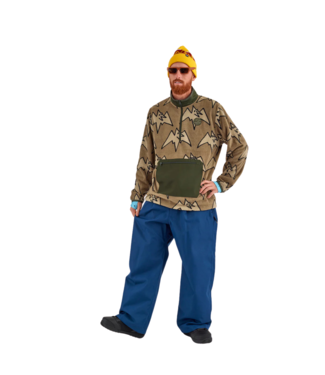 AIRBLASTER AIRBLASTER FLEECE HALF ZIP TAN BIG TERRY 2025