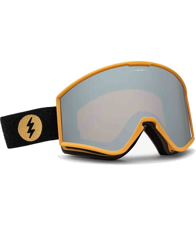 ELECTRIC KLEVELAND GOGGLE BLACK GUM w/ SILVER CHROME +  YELLOW 2025