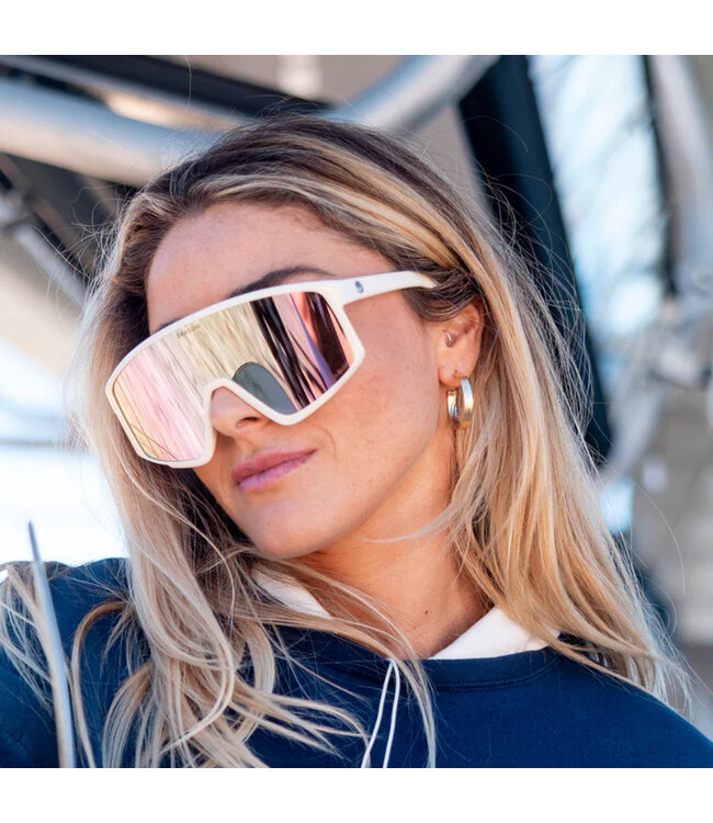 DRAGON AMPED SUNGLASSES CREAM w/ LUMA LENS ROSE ION LENS