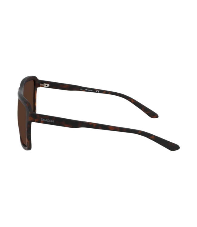 DRAGON THE JAM UPCYCLED SUNGLASSES MATTE TORT w/ LUMA LENS BROWN LENS