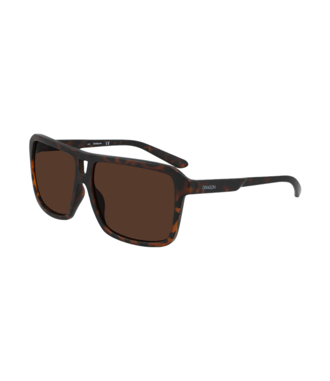 DRAGON THE JAM UPCYCLED SUNGLASSES MATTE TORT w/ LUMA LENS BROWN LENS