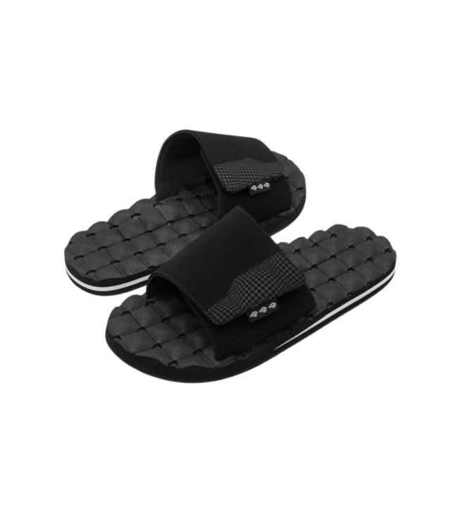 VOLCOM RECLINER SLIDE BLACK WHITE