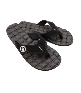 VOLCOM VOLCOM RECLINER SANDAL BLACK WHITE