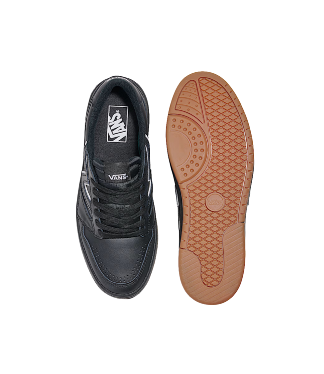 VANS LOWLAND 2.0 SHOES BLACK/BLACK/WHITE