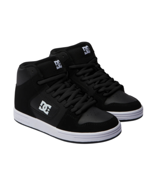 DC DC YOUTH MANTECA 4 HI SHOES BLACK BLACK WHITE