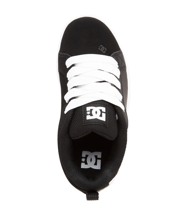 DC YOUTH COURT GRAFFIK SHOES BLACK WHITE