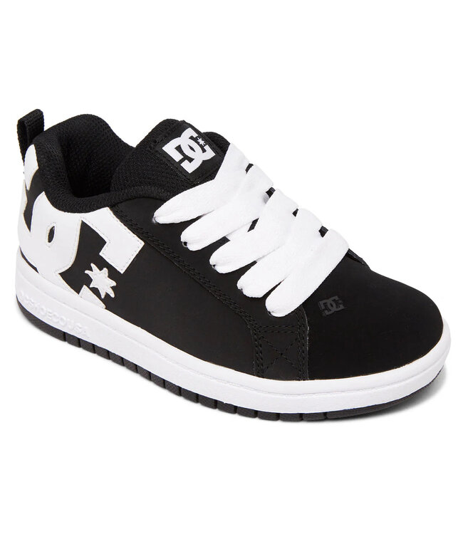 DC YOUTH COURT GRAFFIK SHOES BLACK WHITE