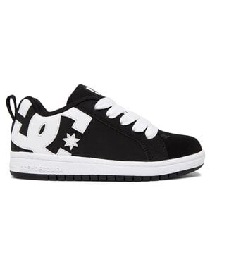 DC DC YOUTH COURT GRAFFIK SHOES BLACK WHITE