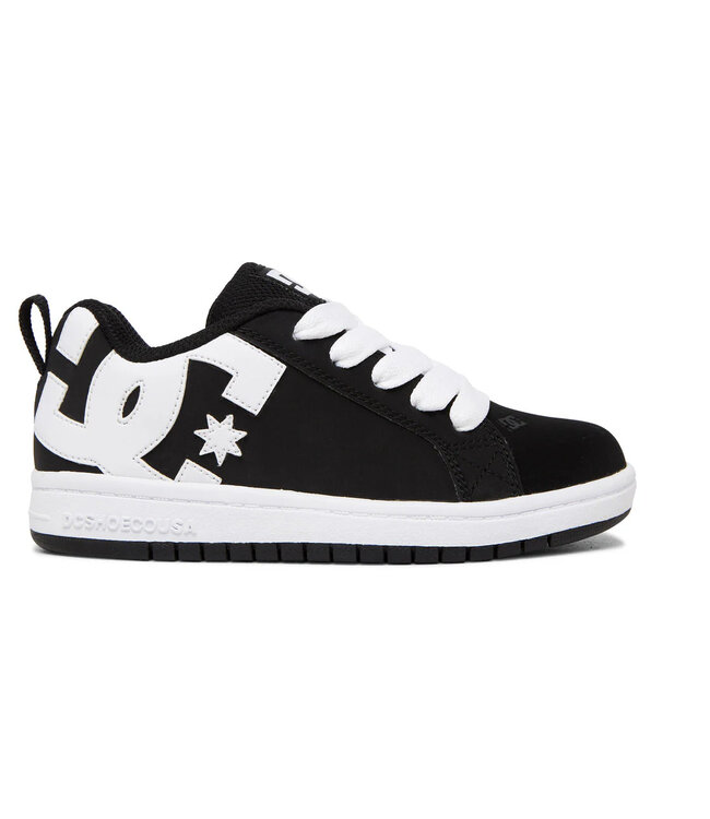 DC YOUTH COURT GRAFFIK SHOES BLACK WHITE