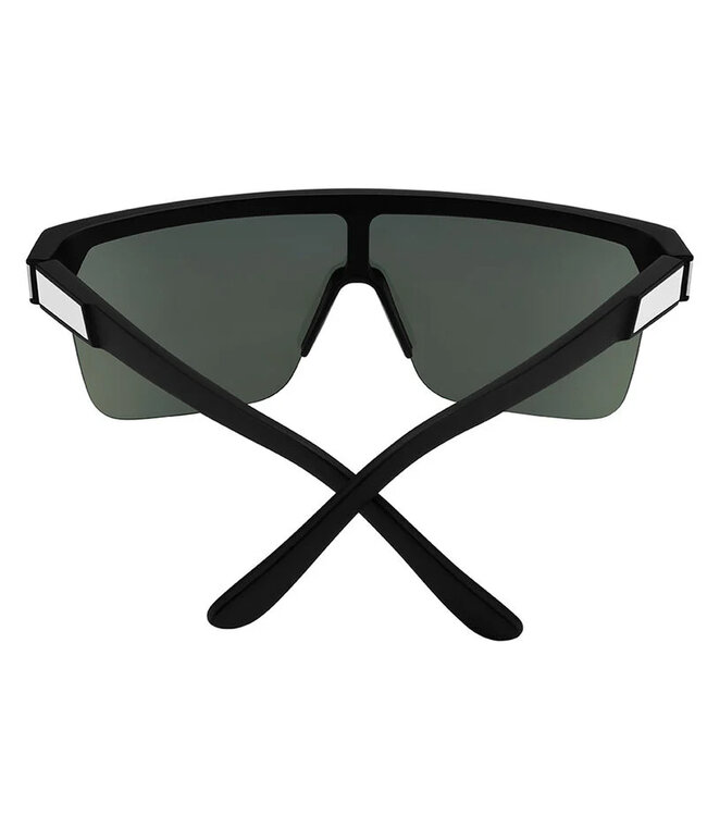 SPY FLYNN 5050 SOFT MATTE BLK SUNGLASSES w/ HAPPY BOOST ORANGE PLR MRR