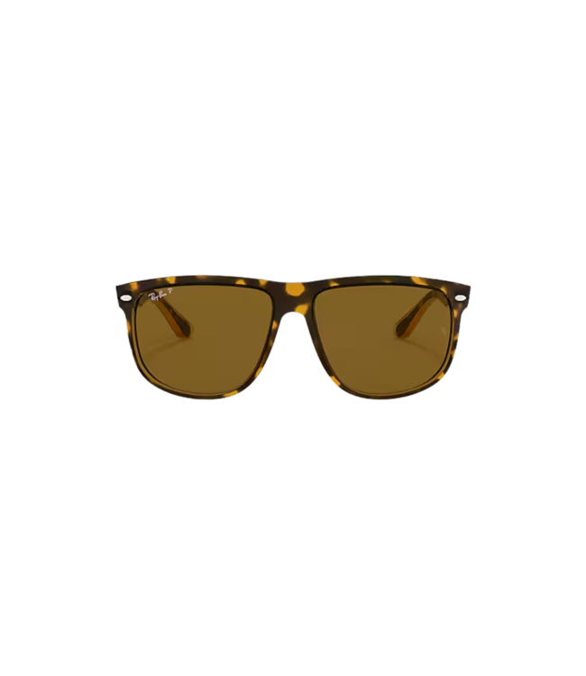 RAY-BAN BOYFRIEND SUNGLASSES LIGHT HAVANA w/ CRYSTAL BROWN POLAR