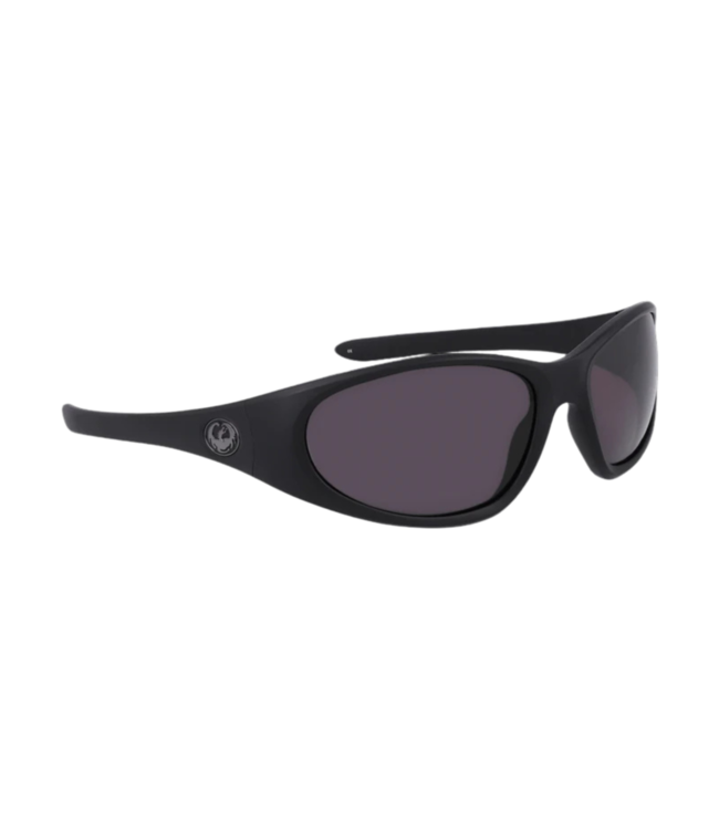 DRAGON THE BOX 2 SUNGLASSES MATTE BLACK w/ LL SMOKE LENS POLAR
