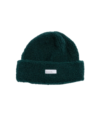 COAL COAL AURORA PLUSH BEANIE DARK GREEN 2024