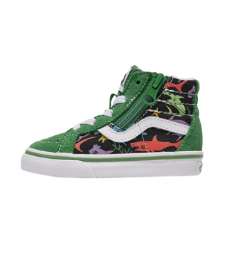 VANS VANS TODDLER SK8-HI REISSUE SIDEZIP SHOES GLOW SHARKS