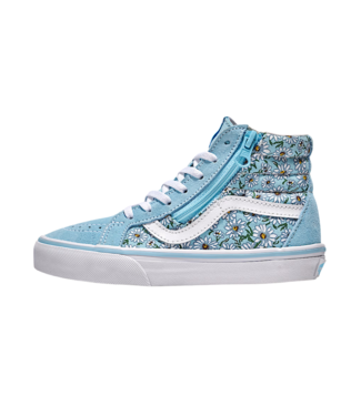 VANS VANS KIDS SK8-HI REISSUE SIDEZIP DAISIES BLUE/WHITE