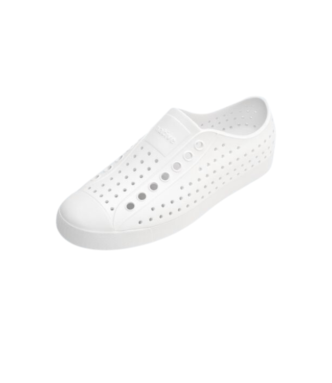 NATIVE WOMENS JEFFERSON SHOES SHELL WHITE/SHELL WHITE