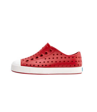 NATIVE NATIVE JEFFERSON CHILD SHOE RUBY RED/SHELL WHITE