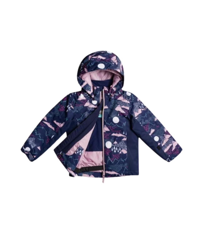 ROXY LITTLE GIRL'S SNOWY TALE JACKET MEDIEVAL BLUE MOONTAIN 2022