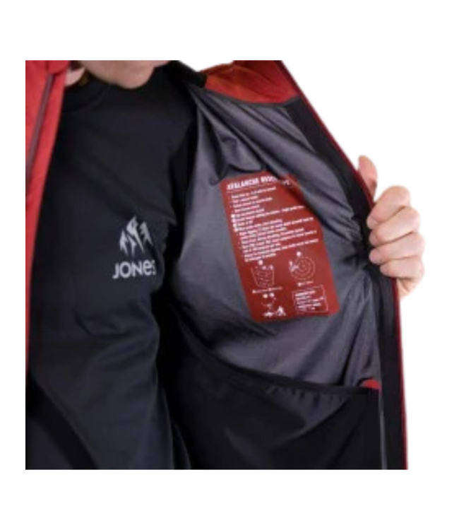 JONES MENS PEAK BAGGER JACKET SAFETY RED 2022