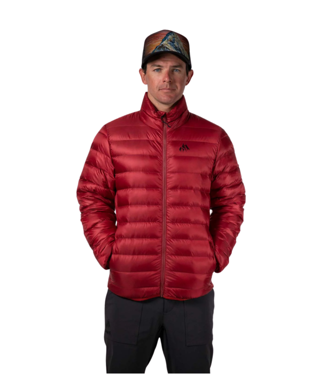 JONES MENS RE-UP DOWN PUFFY JACKET SAFETY RED 2022