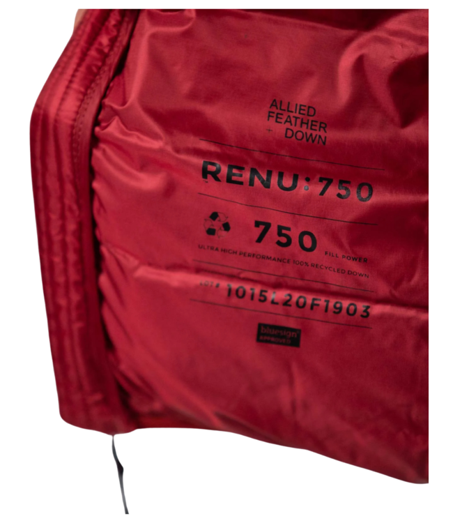 JONES MENS RE-UP DOWN PUFFY JACKET SAFETY RED 2022