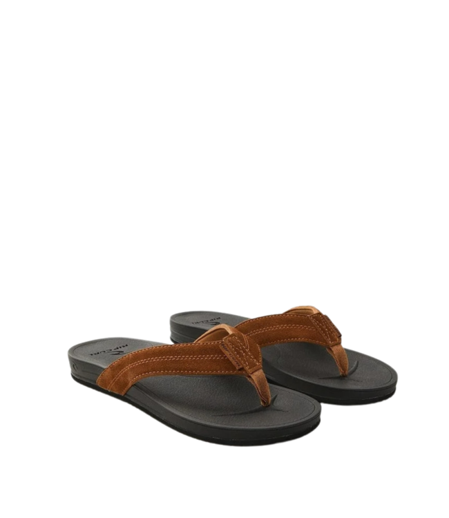 RIP CURL MENS SOFT SAND LEATHER SANDAL BROWN/BLACK