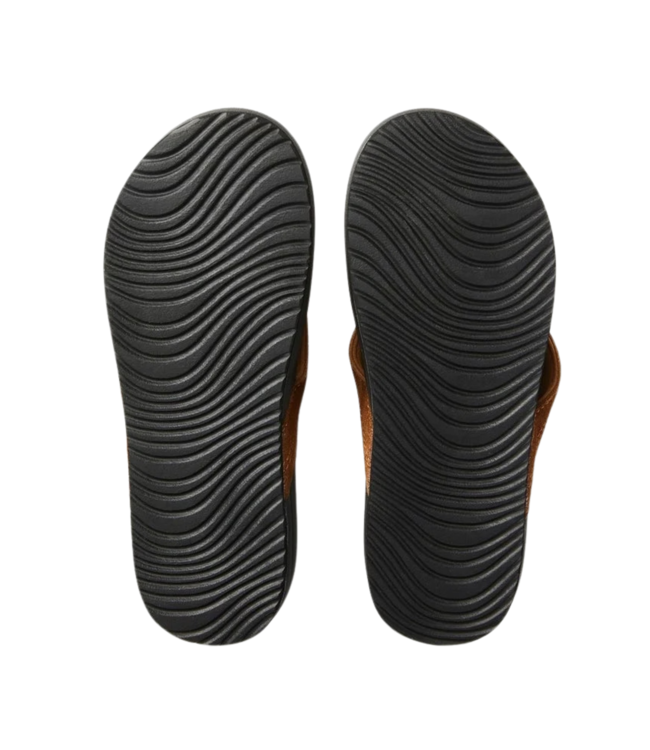 RIP CURL MENS SOFT SAND LEATHER SANDAL BROWN/BLACK