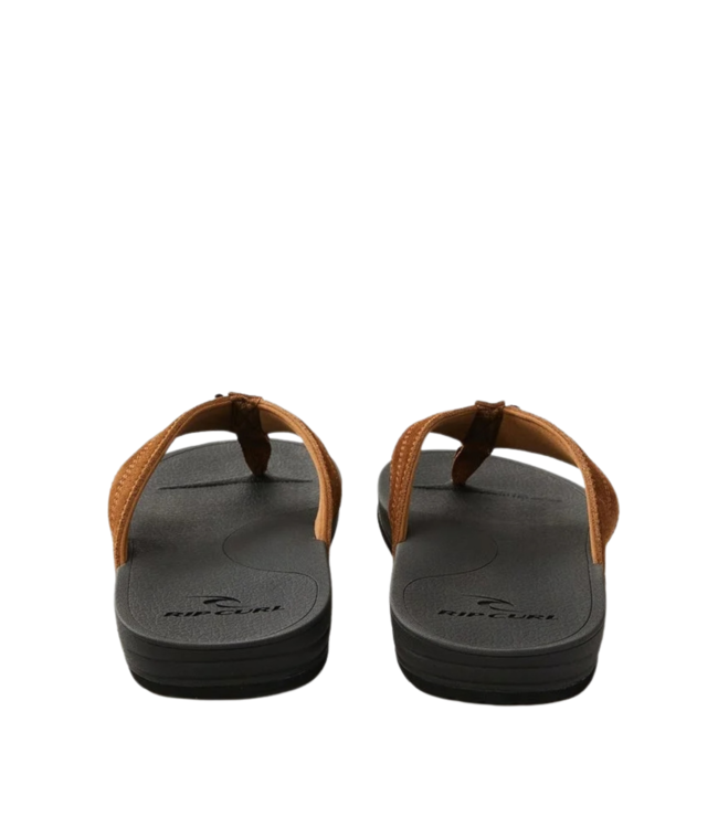 RIP CURL MENS SOFT SAND LEATHER SANDAL BROWN/BLACK