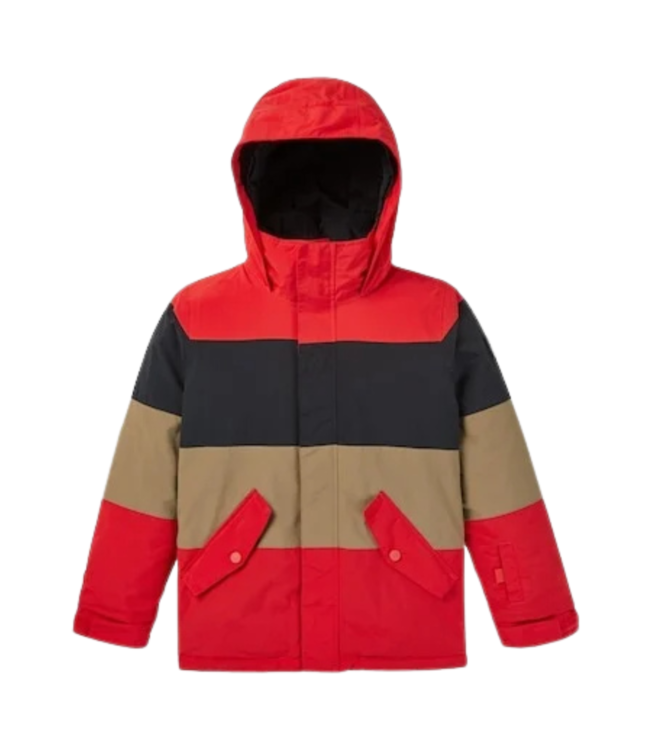 BURTON BOYS SYMBOL JACKET TOMATO/TRUE BLACK/KELP 2023