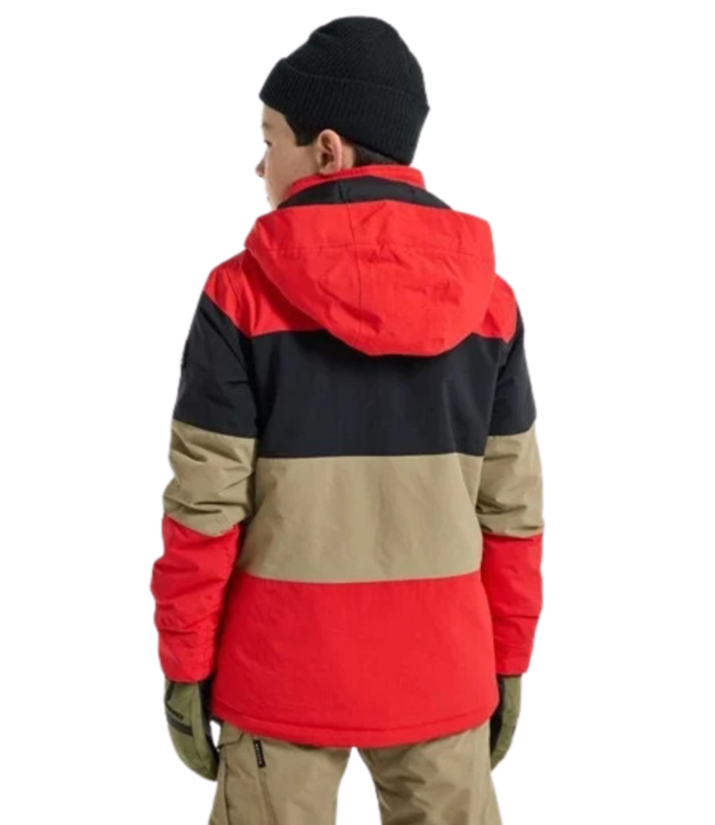 BURTON BOYS SYMBOL JACKET TOMATO/TRUE BLACK/KELP 2023
