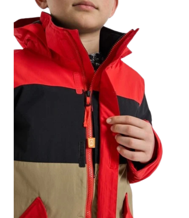 BURTON BOYS SYMBOL JACKET TOMATO/TRUE BLACK/KELP 2023