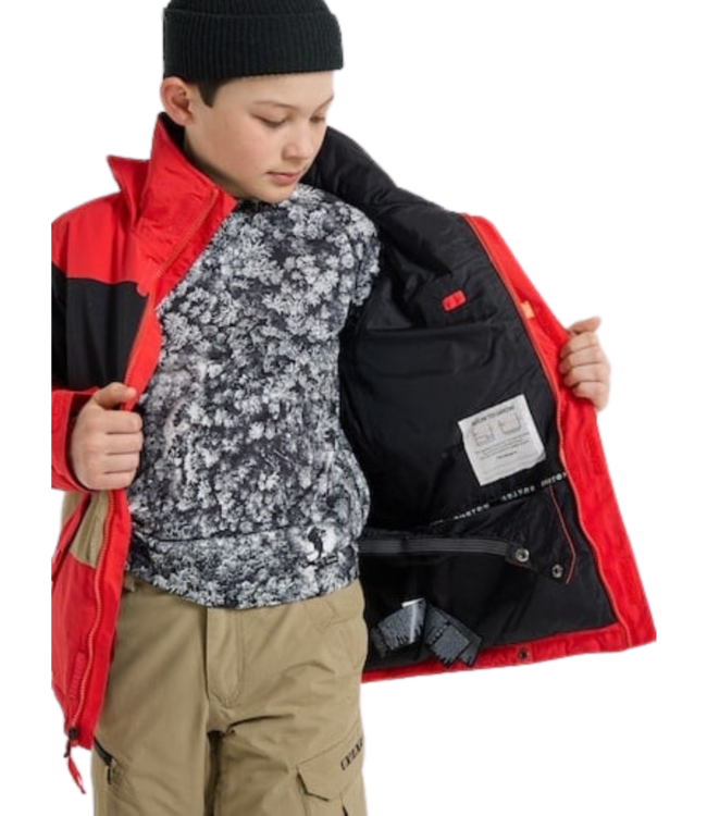 BURTON BOYS SYMBOL JACKET TOMATO/TRUE BLACK/KELP 2023