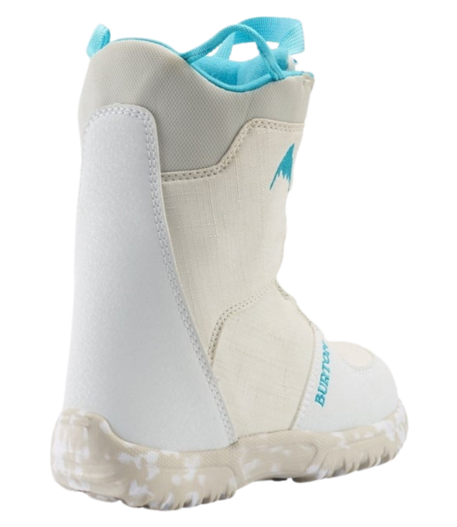 BURTON KIDS GROM BOA SNOWBOARD BOOTS WHITE 2023