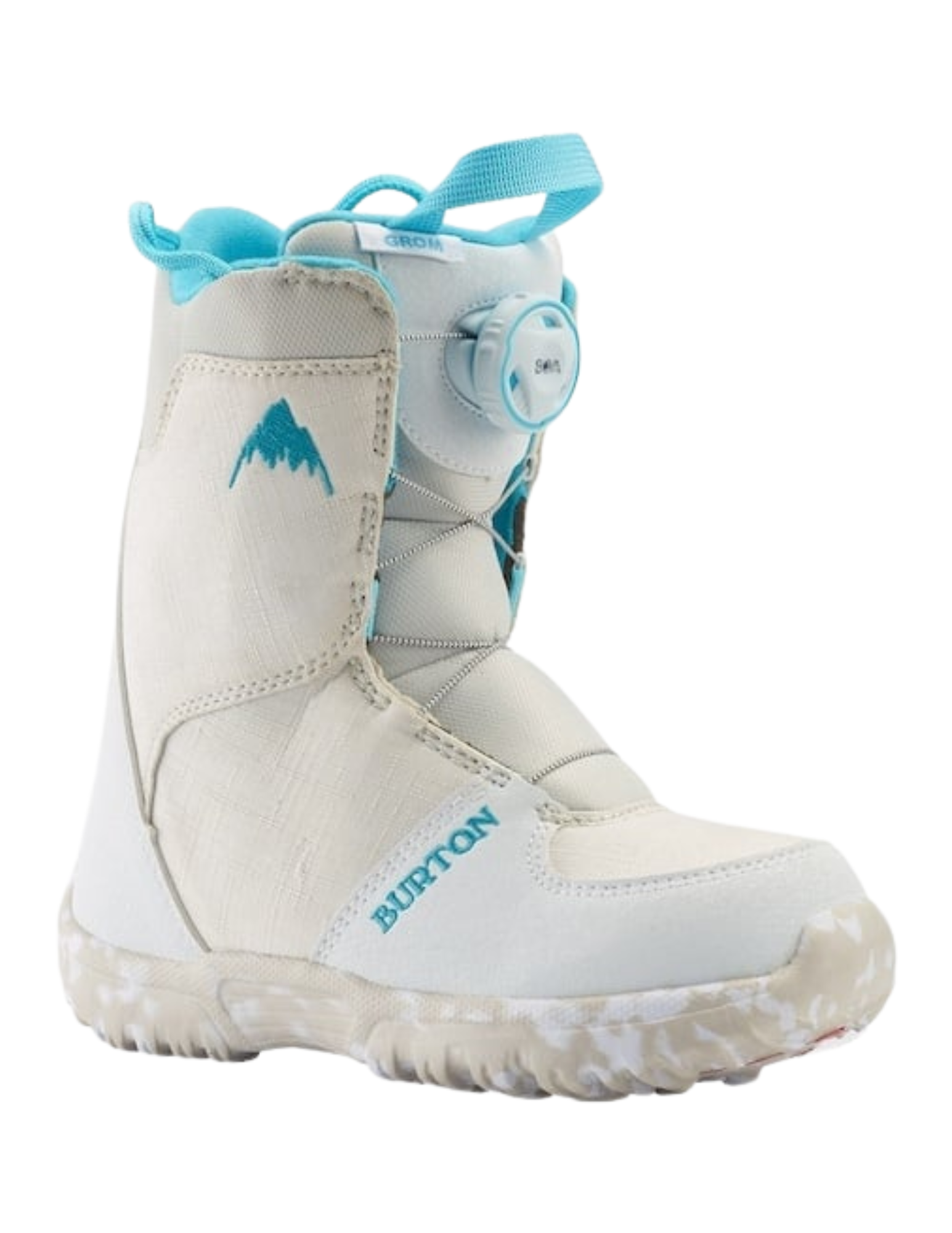 BURTON KIDS GROM BOA SNOWBOARD BOOTS WHITE 2023 - ONE Boardshop